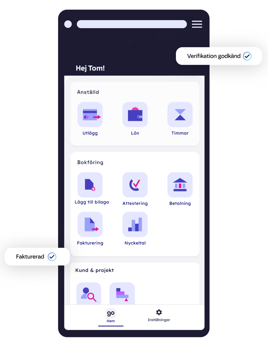 Finago Office Mobilapp mockup (SE)