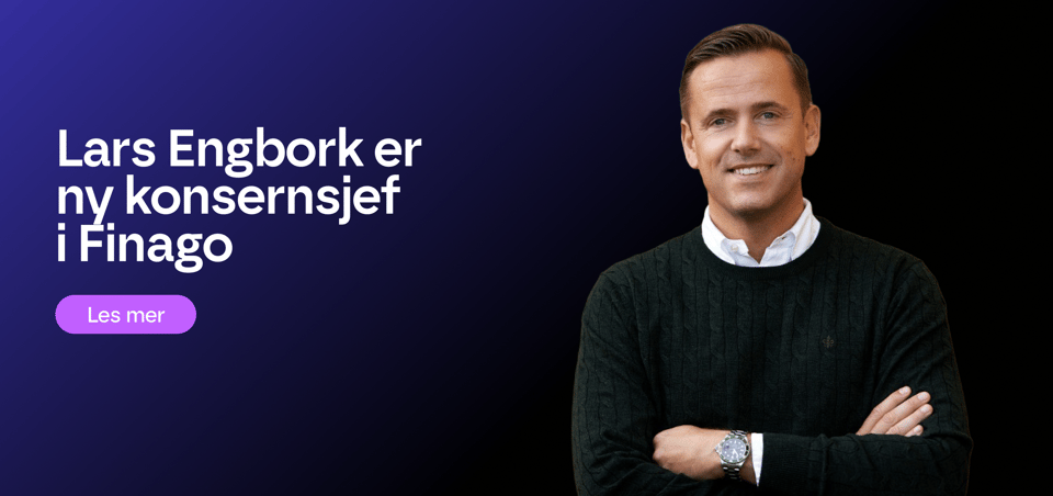 Lars Engbork er ny konsernsjef i Finago-2