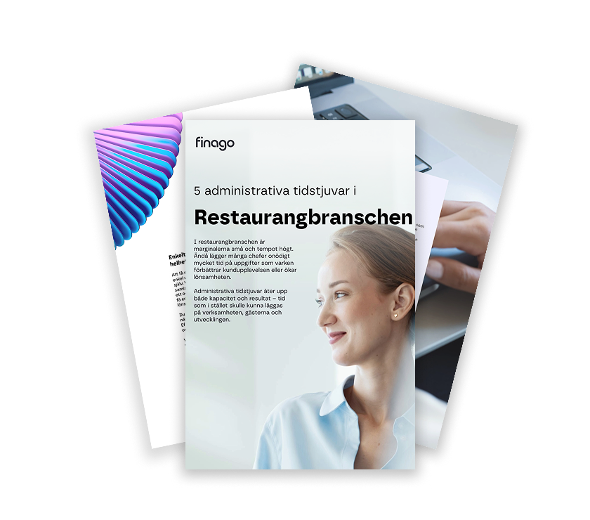 Mock up _ SE - Guide - 5 administrativa tisdtjuvar i restaurangbranschen