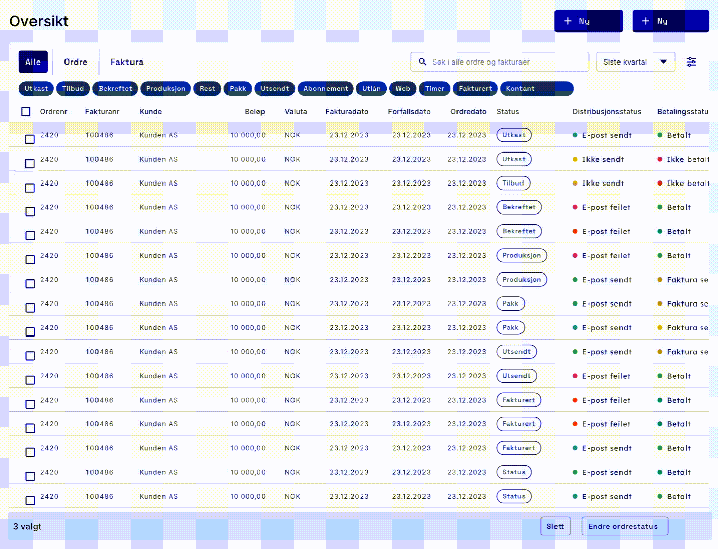 NO new invoicing animation