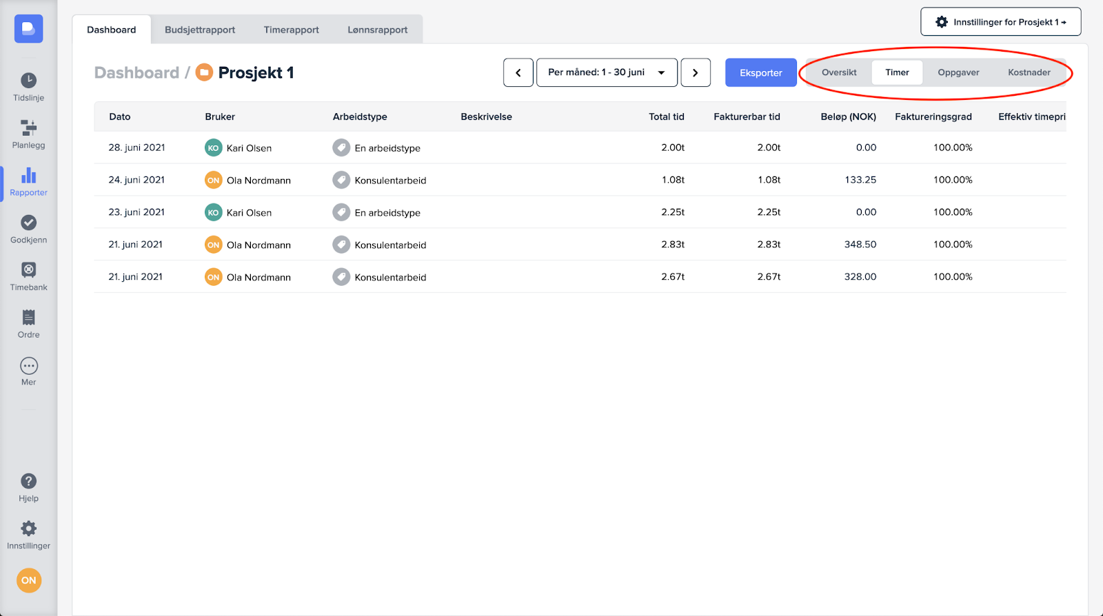 prosjektrapporter 10